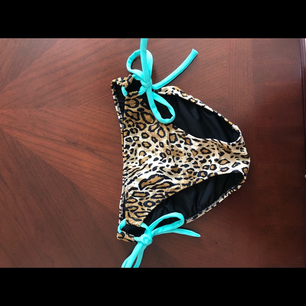 Cheetah Print Bathing Suit Bottoms
